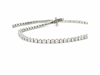 14 karaat witgouden armband met diamant 1,27 crt. - afbeelding 8 van  8