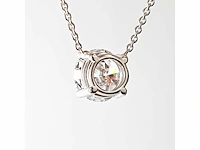 14 karaat witgouden ketting met 2,05 diamant - afbeelding 5 van  8