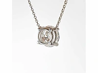 14 karaat witgouden ketting met 2,05 diamant - afbeelding 6 van  8