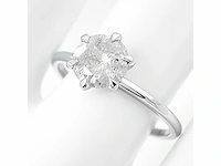 14 karaat witgouden met 1,01 crt. diamant - afbeelding 3 van  8