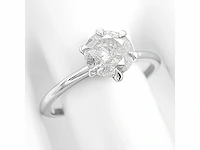 14 karaat witgouden met 1,01 crt. diamant - afbeelding 4 van  8