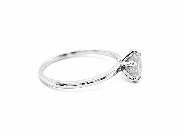 14 karaat witgouden met 1,01 crt. diamant - afbeelding 7 van  8