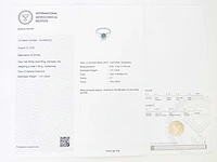 14 karaat witgouden met 1,01 crt. diamant - afbeelding 8 van  8
