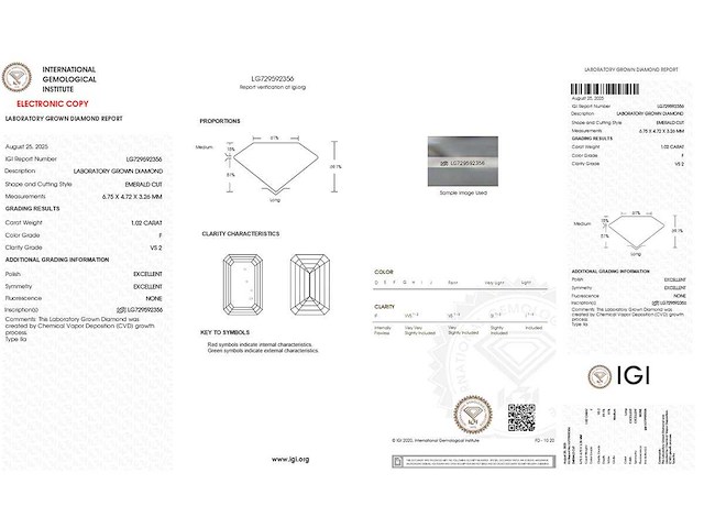 14 karaat witgouden oorstekers met 2,04 crt. diamant - afbeelding 3 van  6