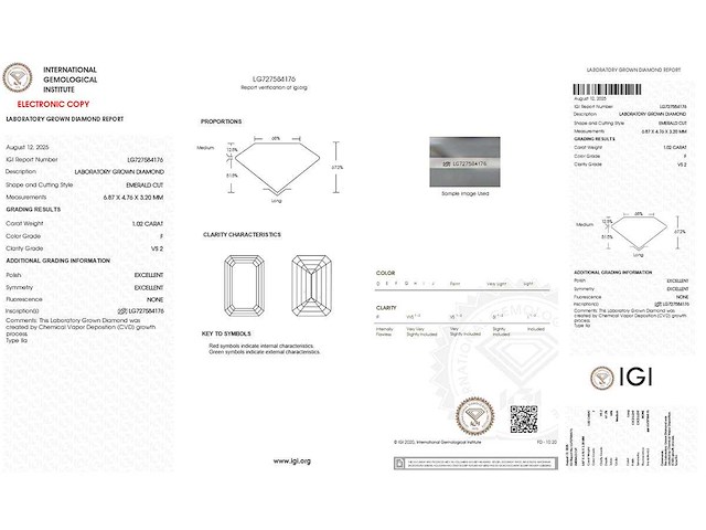 14 karaat witgouden oorstekers met 2,04 crt. diamant - afbeelding 4 van  6