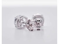 14 karaat witgouden oorstekers met 3,22 crt. diamant - afbeelding 7 van  7