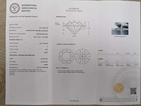 14 karaat witgouden oorstekers met 4,15 crt. diamant - afbeelding 4 van  6