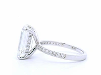 14 karaat witgouden ring mer 5,45 crt. diamant - afbeelding 6 van  7