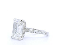 14 karaat witgouden ring mer 5,45 crt. diamant - afbeelding 1 van  7