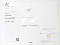 14 karaat witgouden ring met 1,00 crt. natuurlijke diamant - afbeelding 2 van  8