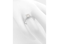 14 karaat witgouden ring met 1,00 crt. natuurlijke diamant - afbeelding 5 van  8