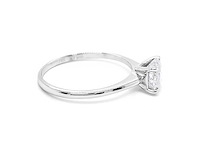 14 karaat witgouden ring met 1,00 crt. natuurlijke diamant - afbeelding 6 van  8