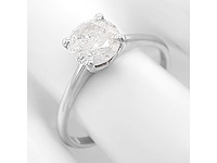14 karaat witgouden ring met 1,00 crt. natuurlijke diamant - afbeelding 7 van  8