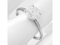 14 karaat witgouden ring met 1,00 crt. natuurlijke diamant - afbeelding 8 van  8