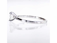 14 karaat witgouden ring met 1,01 natuurlijke diamant - afbeelding 5 van  6