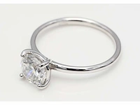 14 karaat witgouden ring met 1,09 crt diamant - afbeelding 1 van  7