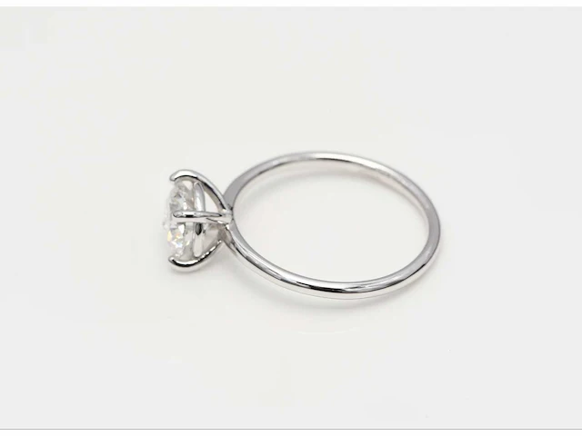 14 karaat witgouden ring met 1,09 crt diamant - afbeelding 7 van  7