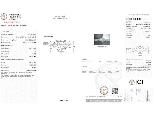 14 karaat witgouden ring met 1,09 crt diamant - afbeelding 2 van  7