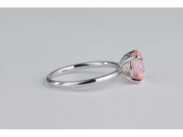 14 karaat witgouden ring met 1,51 crt. diamant - afbeelding 6 van  6