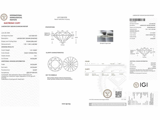 14 karaat witgouden ring met 1,51 crt. diamant - afbeelding 3 van  6