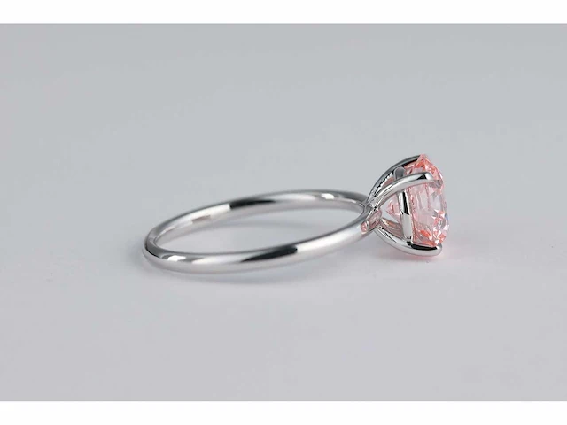 14 karaat witgouden ring met 1,51 crt. diamant - afbeelding 6 van  6