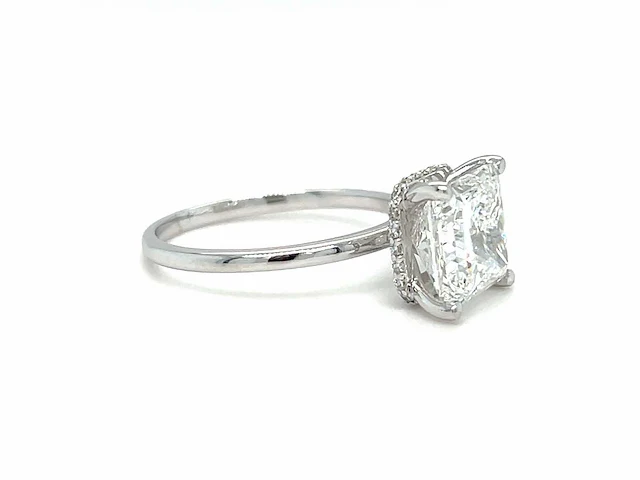 14 karaat witgouden ring met 1,99 crt. diamant - afbeelding 3 van  8