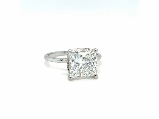 14 karaat witgouden ring met 1,99 crt. diamant - afbeelding 4 van  8
