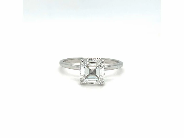 14 karaat witgouden ring met 1,99 crt. diamant - afbeelding 7 van  8