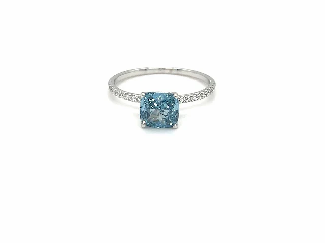 14 karaat witgouden ring met 2,02 diamant - afbeelding 7 van  7