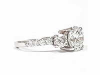 14 karaat witgouden ring met 2,06 crt. diamant - afbeelding 7 van  11