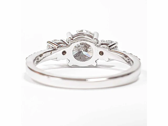 14 karaat witgouden ring met 2,06 crt. diamant - afbeelding 11 van  11