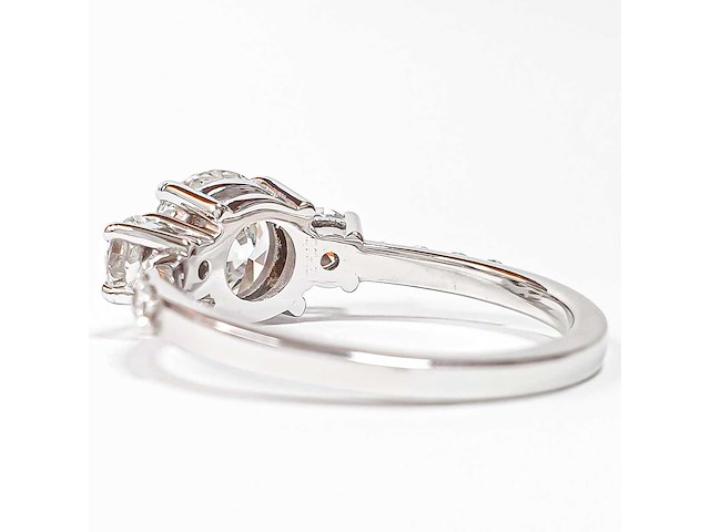 14 karaat witgouden ring met 2,06 crt. diamant - afbeelding 3 van  11