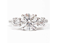 14 karaat witgouden ring met 2,06 crt. diamant - afbeelding 6 van  11