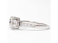 14 karaat witgouden ring met 2,06 crt. diamant - afbeelding 9 van  11