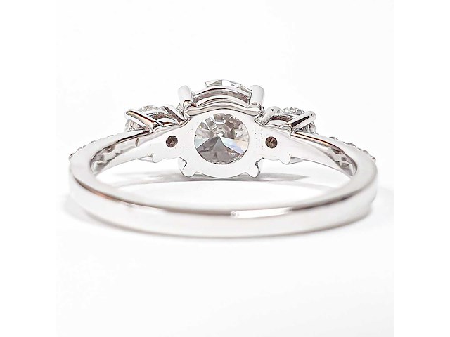 14 karaat witgouden ring met 2,06 crt. diamant - afbeelding 11 van  11