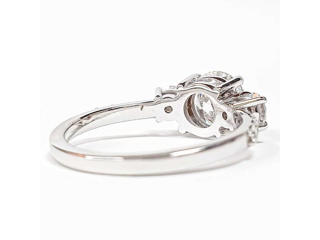 14 karaat witgouden ring met 2,06 crt. diamant - afbeelding 2 van  11