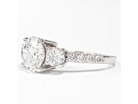 14 karaat witgouden ring met 2,06 crt. diamant - afbeelding 9 van  11