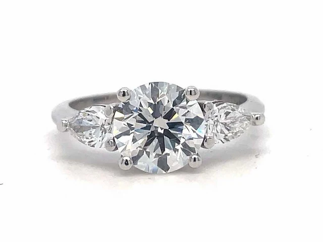 14 karaat witgouden ring met 2,70 crt. diamant - afbeelding 5 van  7