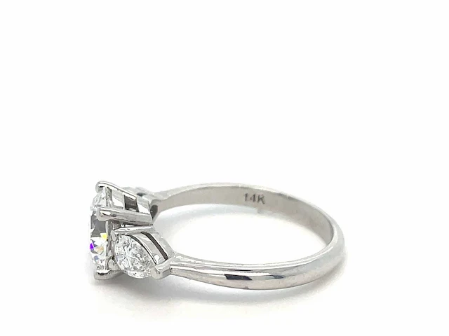 14 karaat witgouden ring met 2,70 crt. diamant - afbeelding 7 van  7