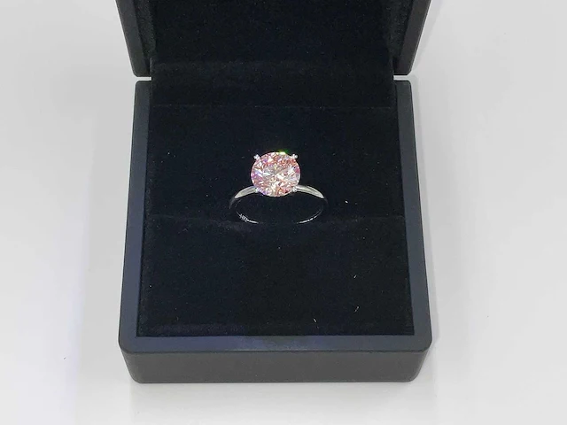 14 karaat witgouden ring met 3,00 crt. diamant - afbeelding 1 van  10