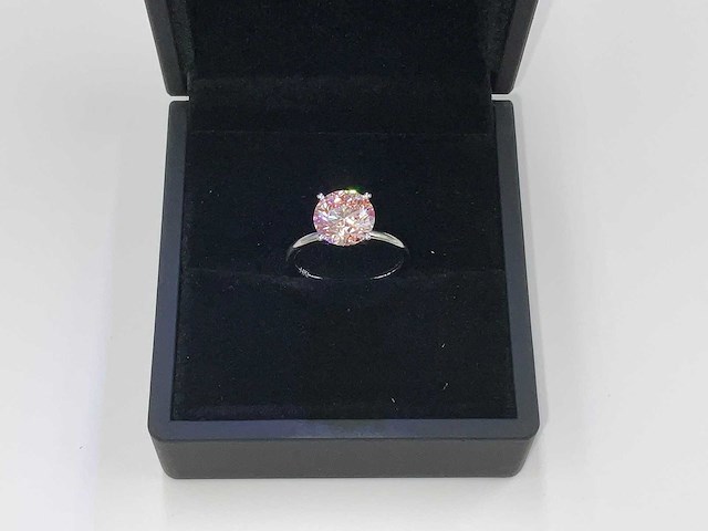 14 karaat witgouden ring met 3,00 crt. diamant - afbeelding 3 van  10