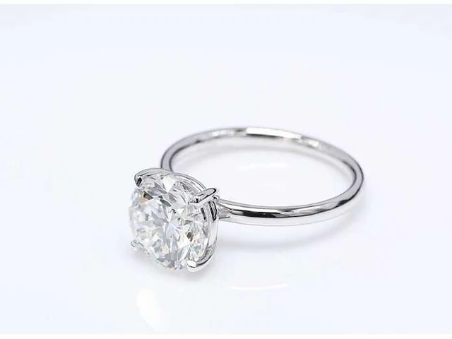 14 karaat witgouden ring met 3,01 crt. diamant - afbeelding 3 van  8