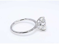 14 karaat witgouden ring met 3,01 crt. diamant - afbeelding 5 van  8