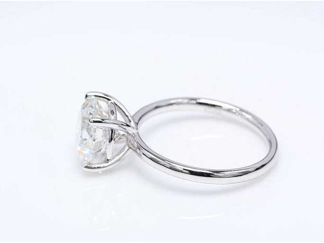 14 karaat witgouden ring met 3,01 crt. diamant - afbeelding 6 van  8