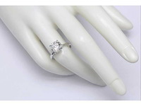 14 karaat witgouden ring met 3,01 crt. diamant - afbeelding 1 van  7