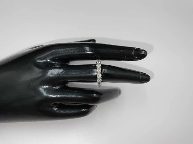 14 karaat witgouden ring met 3,04 crt. diamant naturel - afbeelding 1 van  8