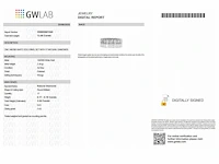 14 karaat witgouden ring met 3,04 natuurlijke diamanten - afbeelding 2 van  6