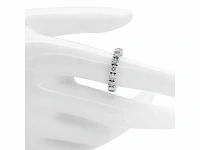 14 karaat witgouden ring met 3,04 natuurlijke diamanten - afbeelding 3 van  6