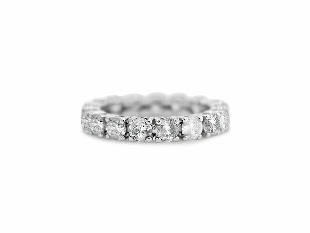 14 karaat witgouden ring met 3,04 natuurlijke diamanten - afbeelding 5 van  6