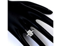 14 karaat witgouden ring met 3,06 crt. diamant. - afbeelding 5 van  6